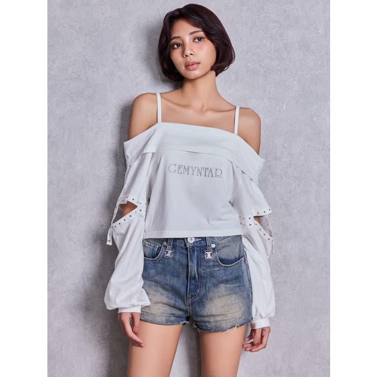 ハイウエストSymmetry GYDA 2WAYラインプリーツデニムパンツ | GYDA | 詳細画像16 