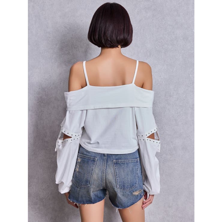 ハイウエストSymmetry GYDA 2WAYラインプリーツデニムパンツ | GYDA | 詳細画像17 