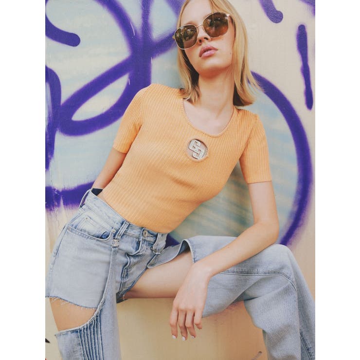 ハイウエストSymmetry GYDA 2WAYラインプリーツデニムパンツ | GYDA | 詳細画像37 