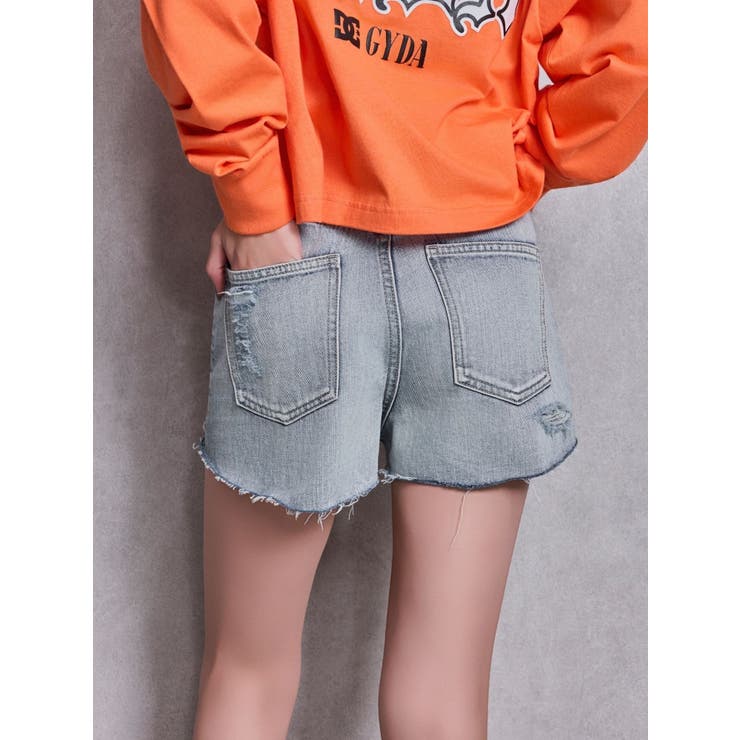 ハイウエストSymmetry GYDA 2WAYラインプリーツデニムパンツ | GYDA | 詳細画像42 