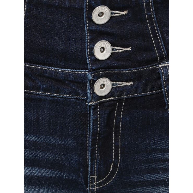 ハイウエストBACKクロスダメージフレアデニムパンツ | GYDA | 詳細画像14 