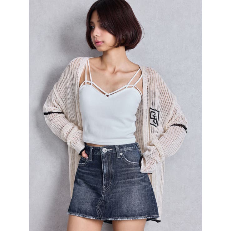 Vintageデニムスカートライクショートパンツ | GYDA | 詳細画像32 