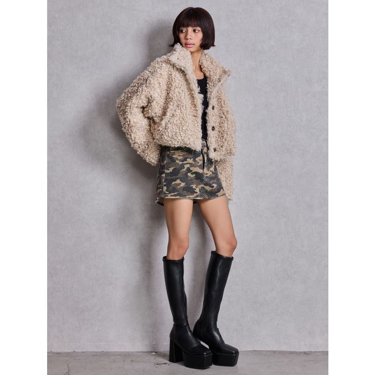 Vintageデニムスカートライクショートパンツ | GYDA | 詳細画像4 