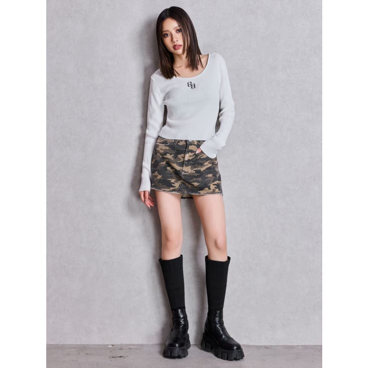 Vintageデニムスカートライクショートパンツ | GYDA | 詳細画像42 