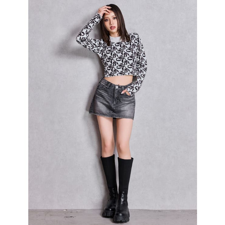 Vintageデニムスカートライクショートパンツ | GYDA | 詳細画像47 