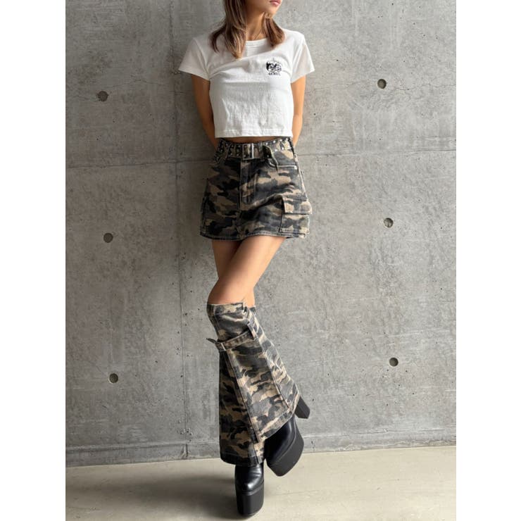 【TINY】レッグウォーマー付きミニスカートライクショートパンツ | GYDA | 詳細画像16 