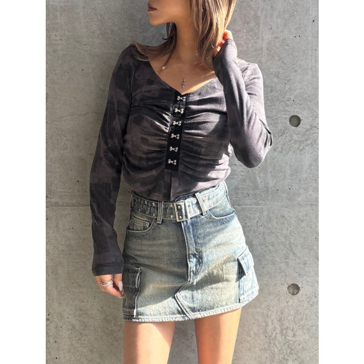 【TINY】レッグウォーマー付きミニスカートライクショートパンツ | GYDA | 詳細画像3 