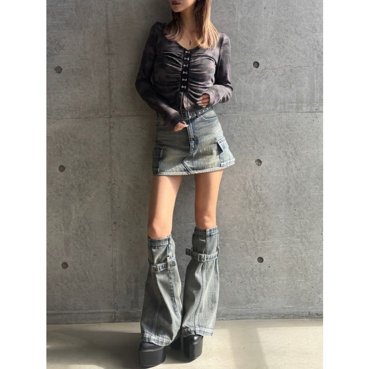 【TINY】レッグウォーマー付きミニスカートライクショートパンツ | GYDA | 詳細画像7 