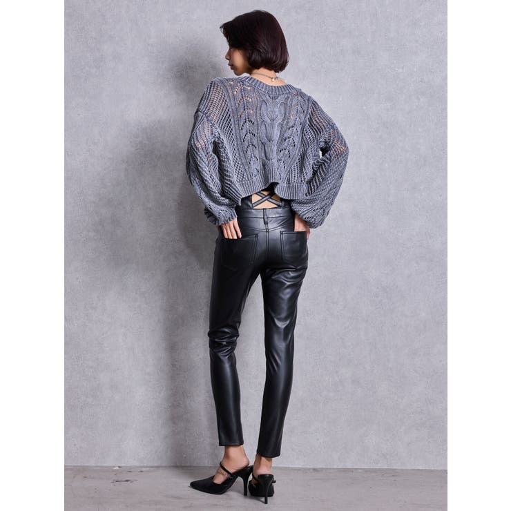 2WAYメッシュブリーチニットトップス | GYDA | 詳細画像12 