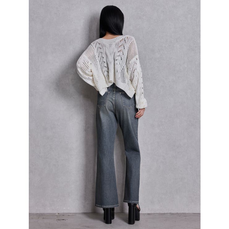 2WAYメッシュブリーチニットトップス | GYDA | 詳細画像29 