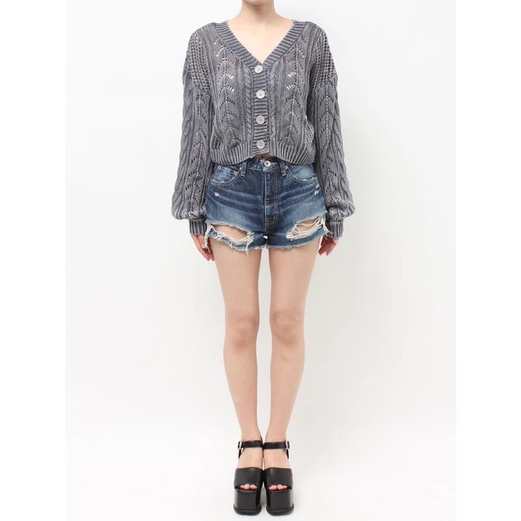 2WAYメッシュブリーチニットトップス | GYDA | 詳細画像38 