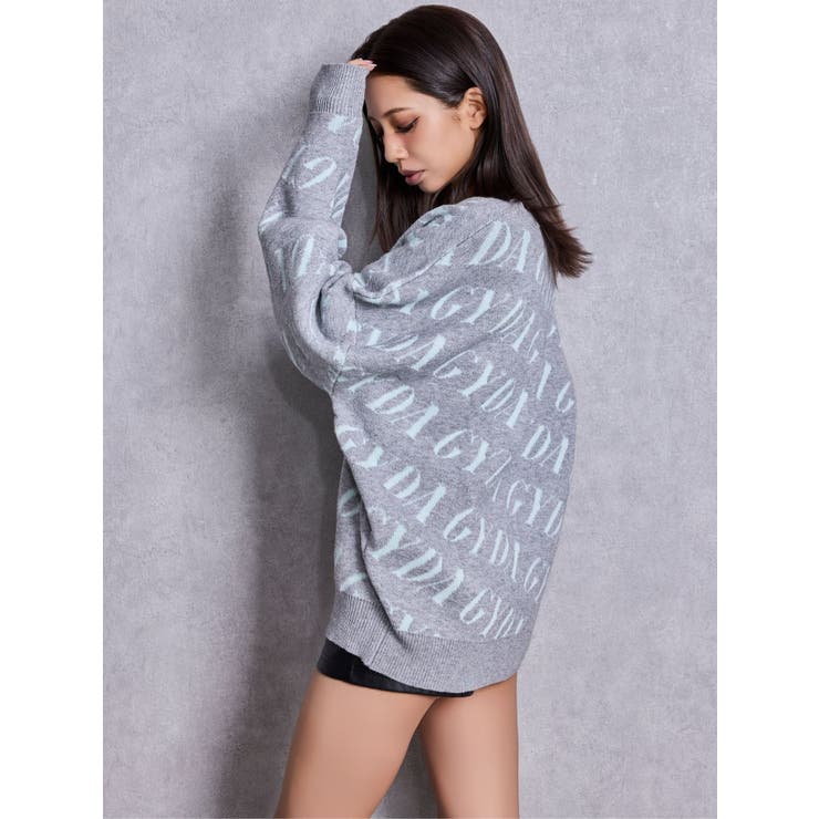 GYDA SLANT PATTERNニットトップス | GYDA | 詳細画像12 