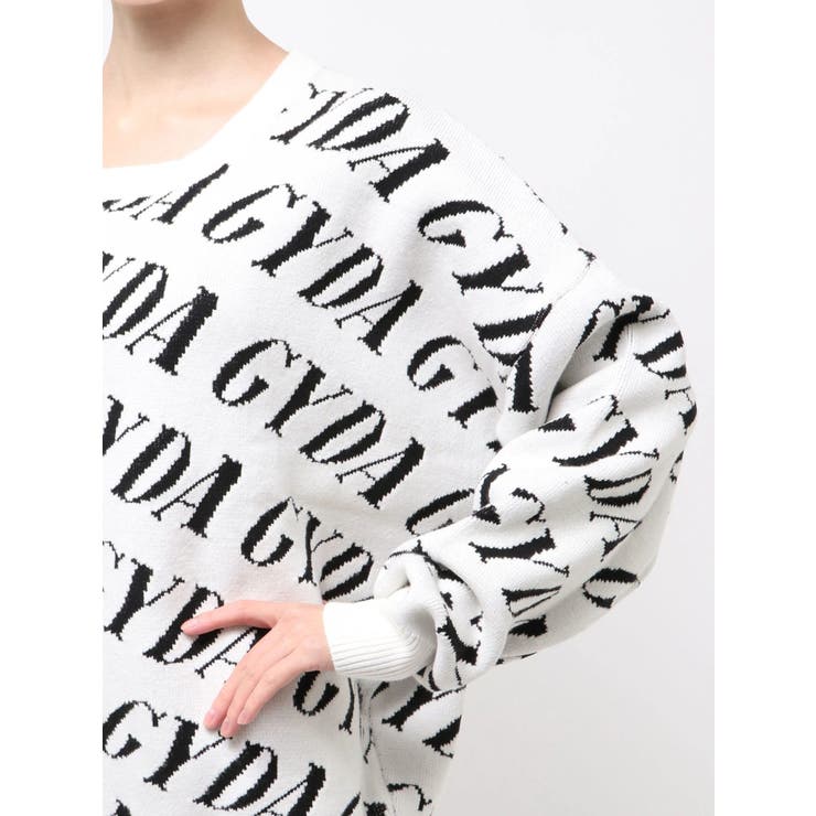 GYDA SLANT PATTERNニットトップス | GYDA | 詳細画像19 