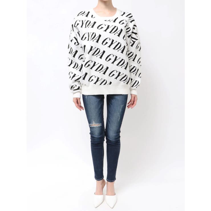 GYDA SLANT PATTERNニットトップス | GYDA | 詳細画像22 