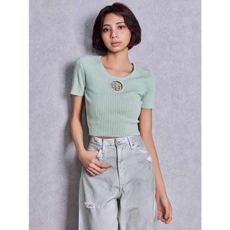 GG bijou MOLDラメニットトップス | GYDA | 詳細画像11 