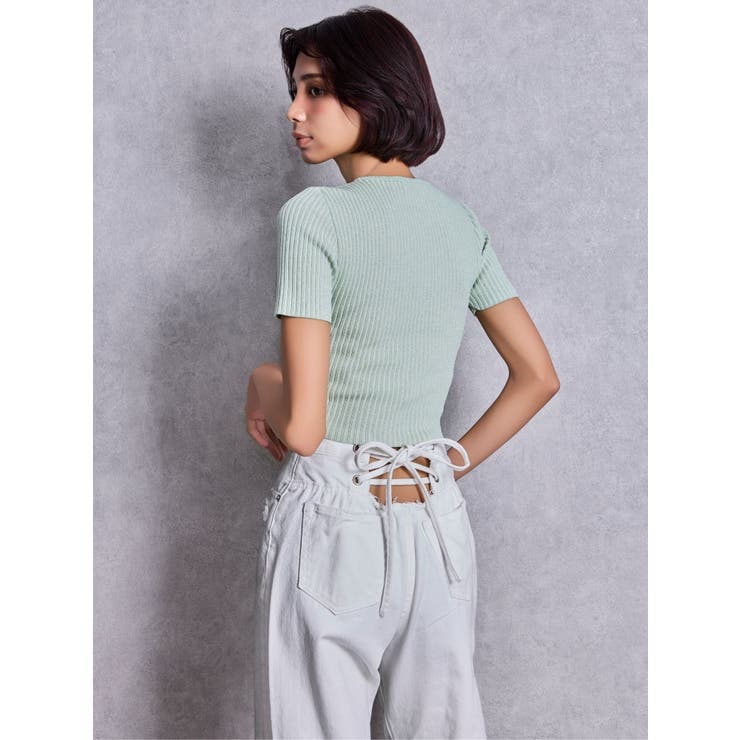 GG bijou MOLDラメニットトップス | GYDA | 詳細画像12 