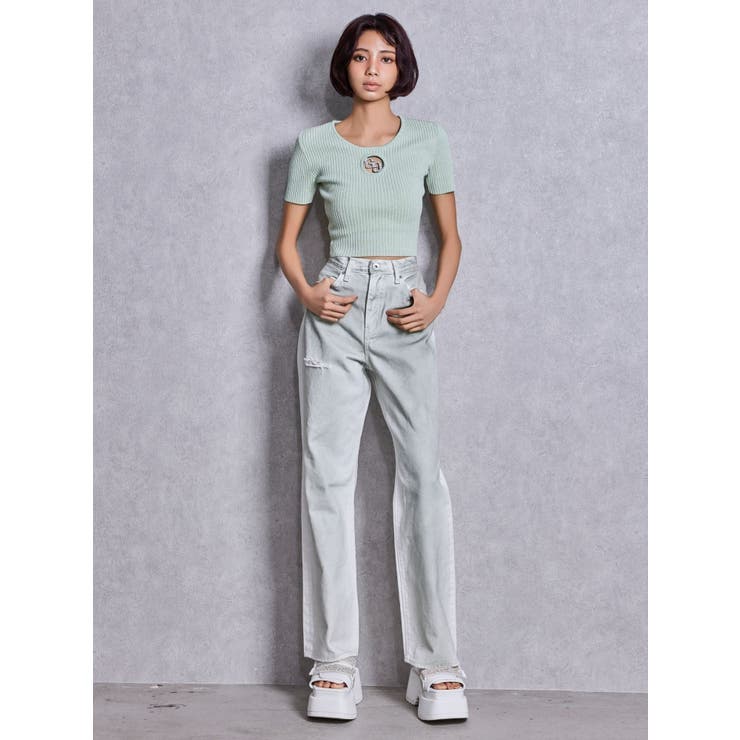 GG bijou MOLDラメニットトップス | GYDA | 詳細画像13 