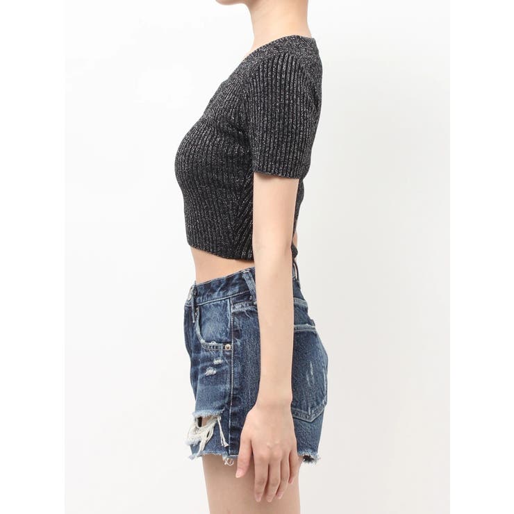 GG bijou MOLDラメニットトップス | GYDA | 詳細画像27 