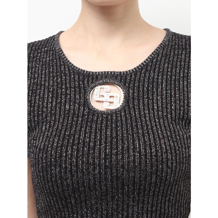 GG bijou MOLDラメニットトップス | GYDA | 詳細画像29 