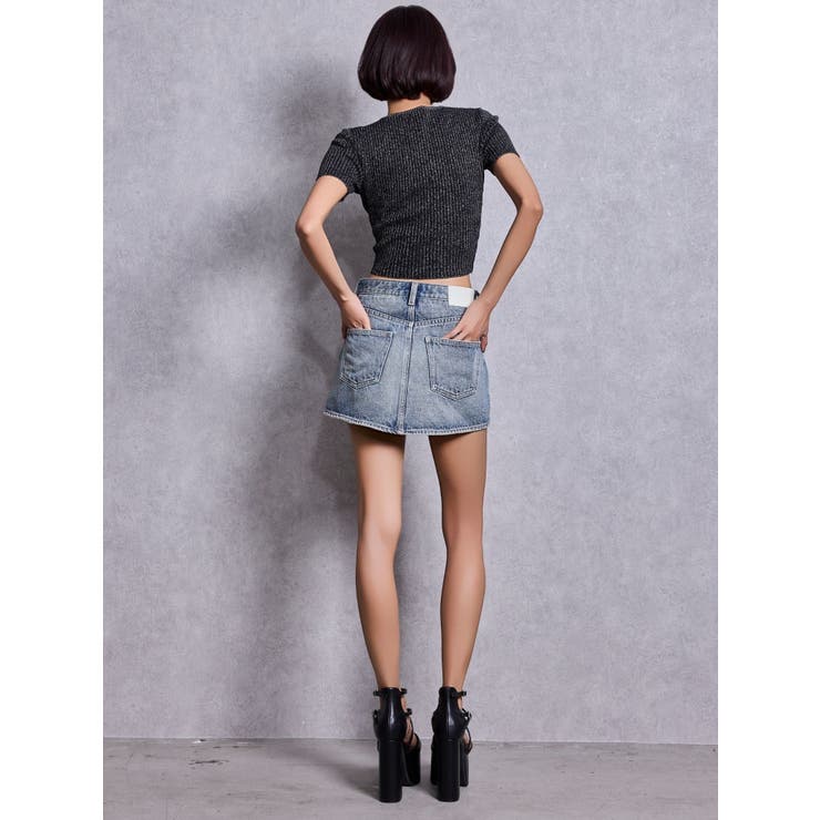 GG bijou MOLDラメニットトップス | GYDA | 詳細画像6 