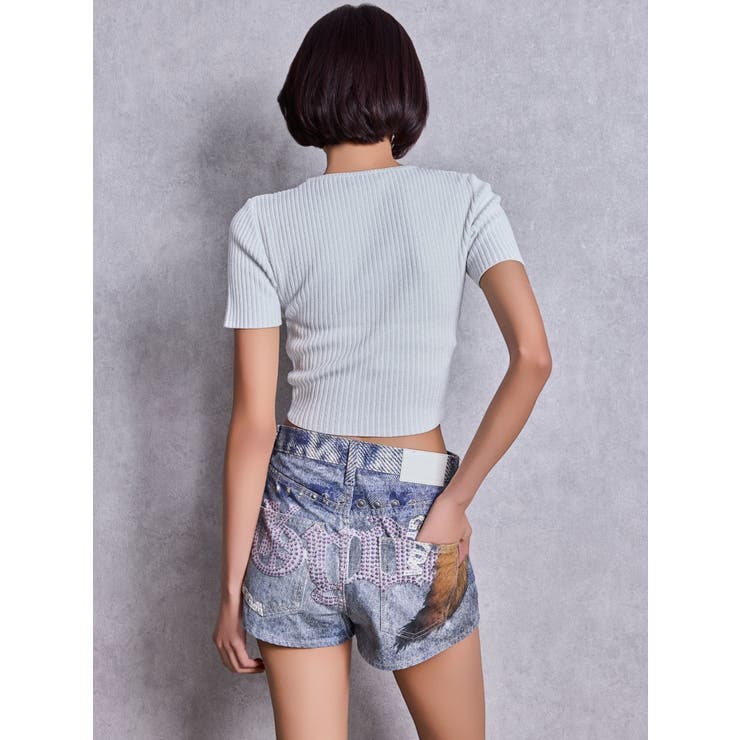 GG bijou MOLDラメニットトップス | GYDA | 詳細画像8 