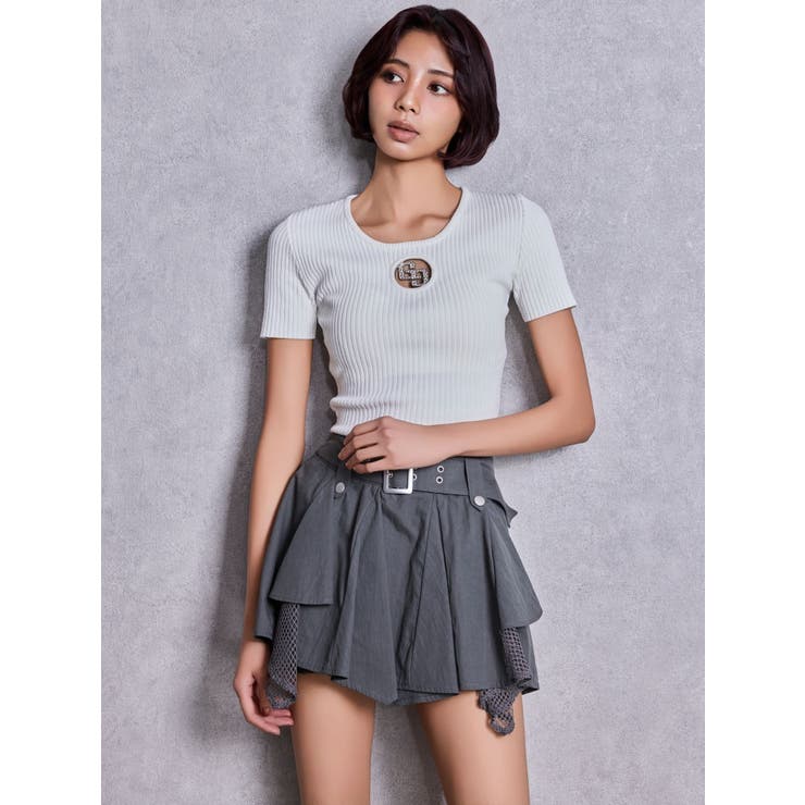 GG bijou MOLDニットトップス | GYDA | 詳細画像10 