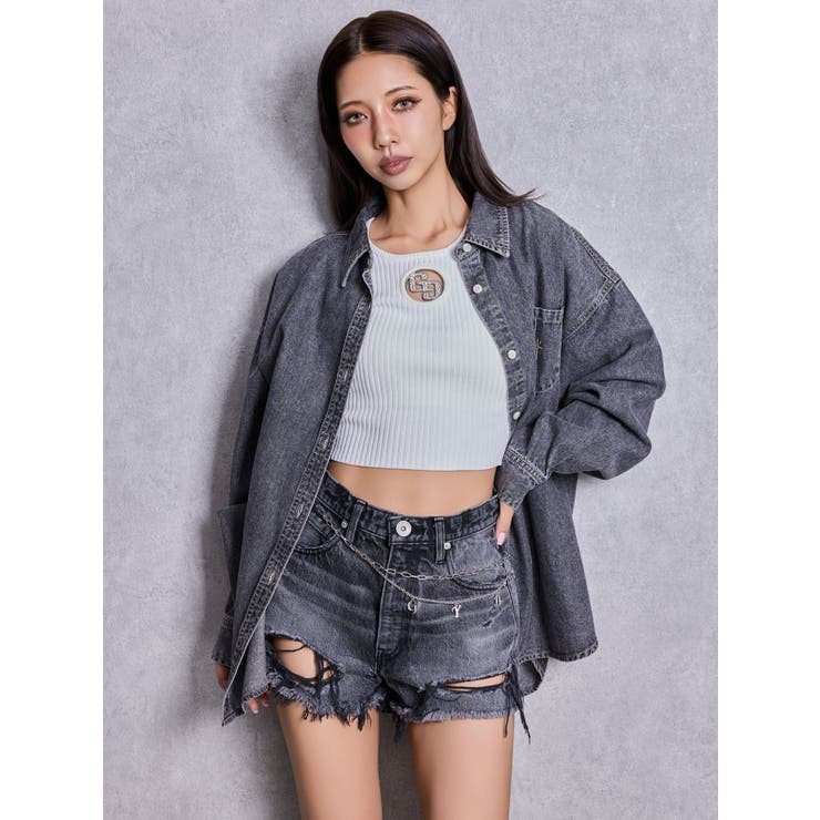 GG bijou MOLDニットトップス | GYDA | 詳細画像16 