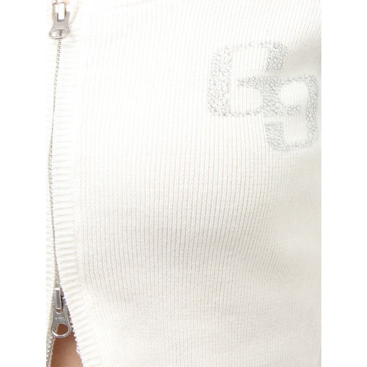 GG bijou ZIPブリーチニットショートトップス | GYDA | 詳細画像31 