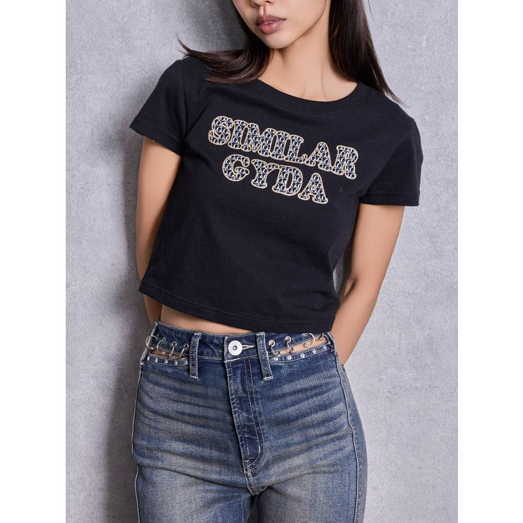ブラック | SIMILAR GYDAショートTシャツ | GYDA