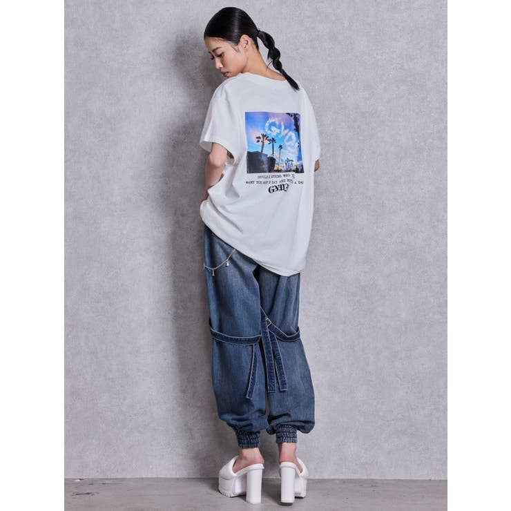 LA GYDA CLOUD PHOTO BIG Tシャツ | GYDA | 詳細画像5 