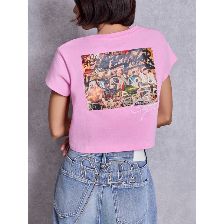 ピンク | sacred edge cross PHOTOショートTシャツ | GYDA