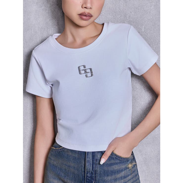 オフホワイト | GLITTER GG Tシャツ | GYDA