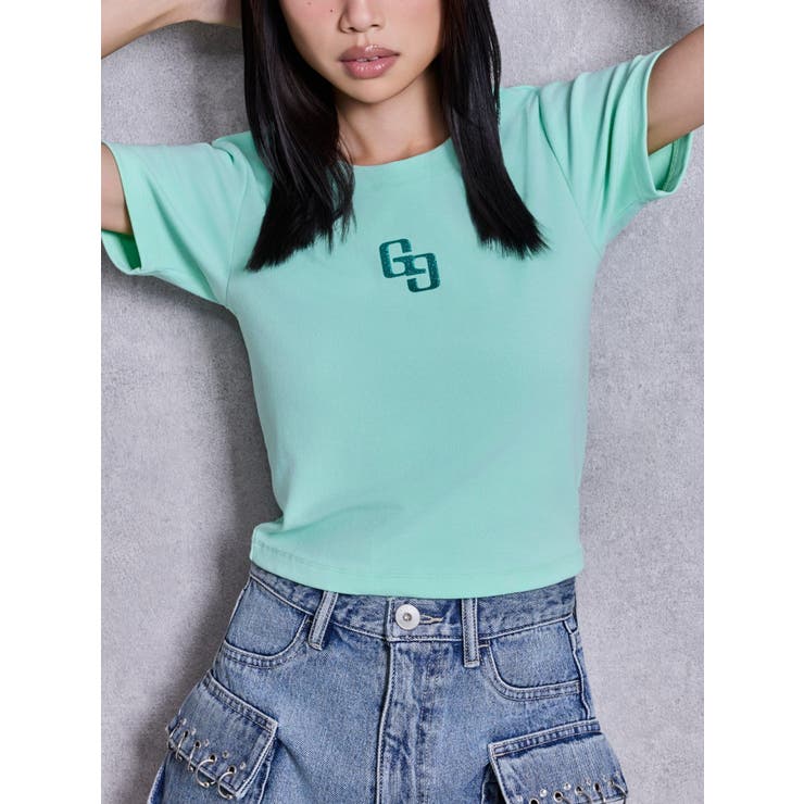 ミントグリーン | GLITTER GG Tシャツ | GYDA
