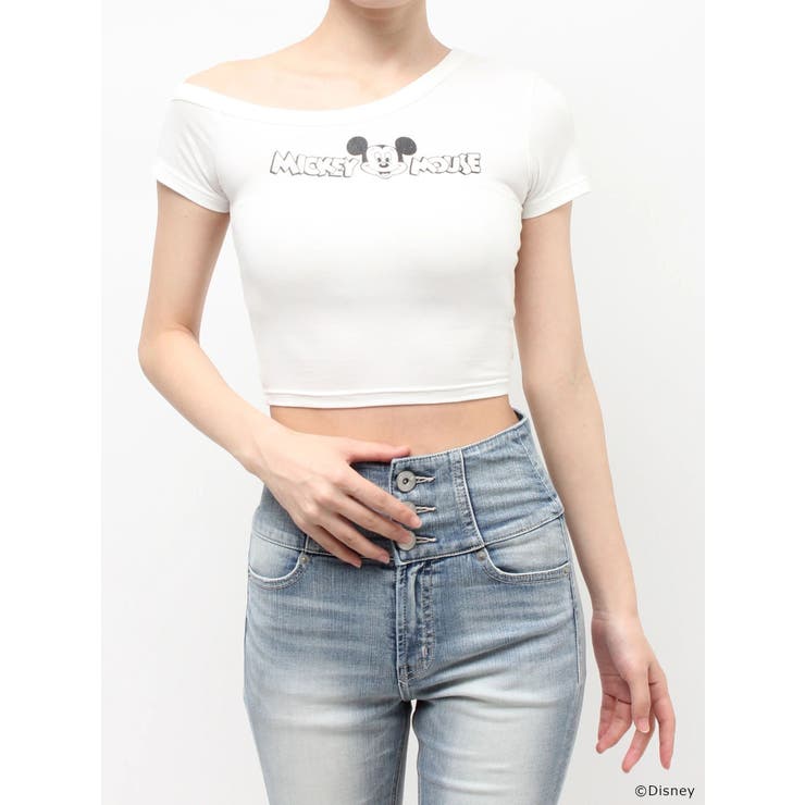 GYDA/Disney/ラメプリントワンショルダーTシャツ | GYDA | 詳細画像15 