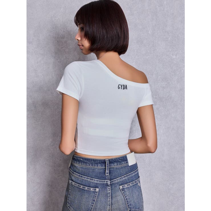 GYDA/Disney/ラメプリントワンショルダーTシャツ | GYDA | 詳細画像7 