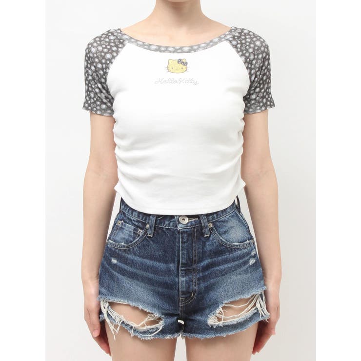 GYDA×ハローキティ レオパードラグランTシャツ | GYDA | 詳細画像19 