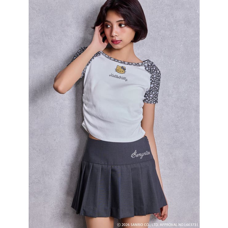 GYDA×ハローキティ レオパードラグランTシャツ | GYDA | 詳細画像9 