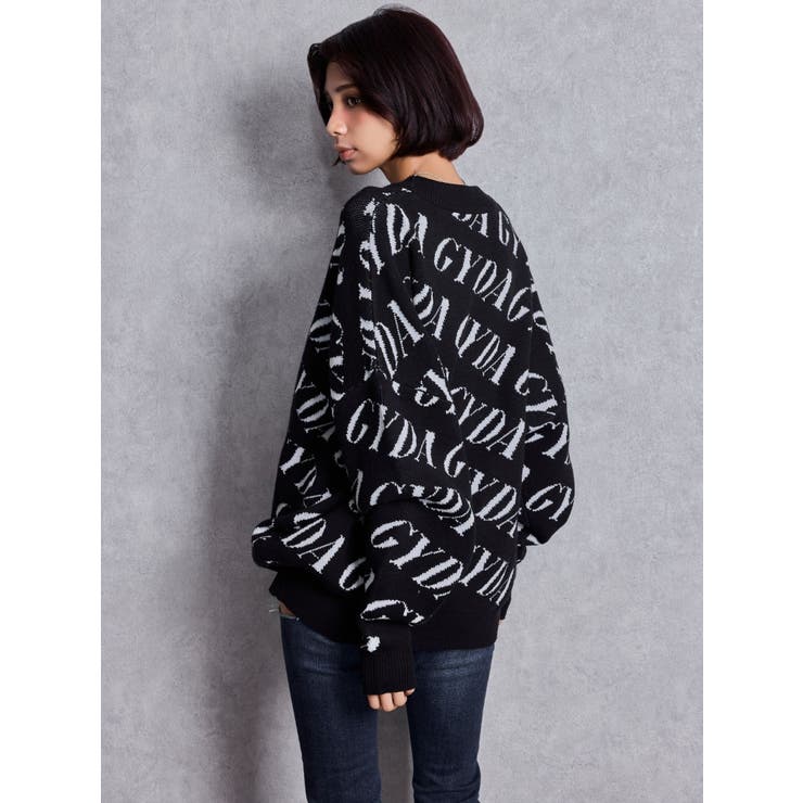 GYDA SLANT PATTERNニットカーディガン | GYDA | 詳細画像10 