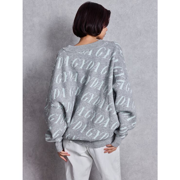 GYDA SLANT PATTERNニットカーディガン | GYDA | 詳細画像14 