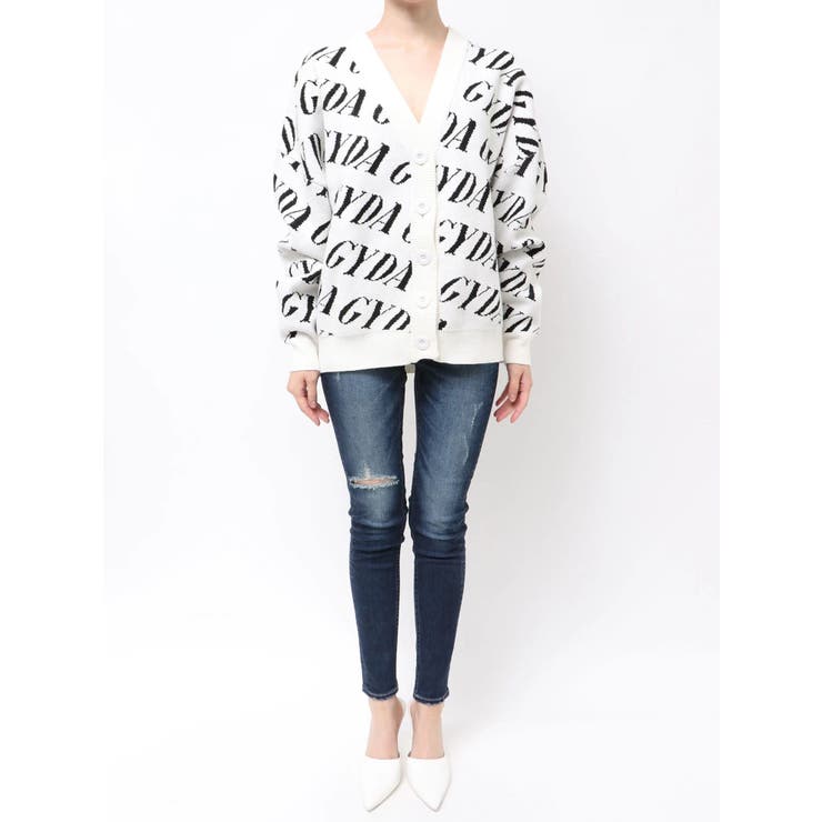 GYDA SLANT PATTERNニットカーディガン | GYDA | 詳細画像24 