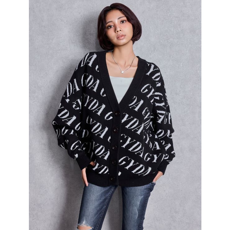 GYDA SLANT PATTERNニットカーディガン | GYDA | 詳細画像7 