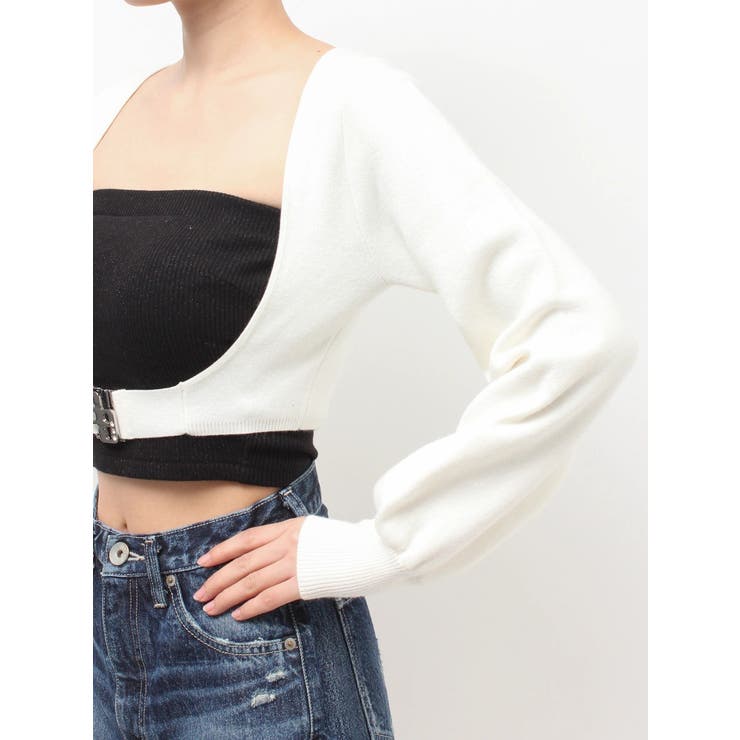 GG bijou beltニットボレロ | GYDA | 詳細画像17 