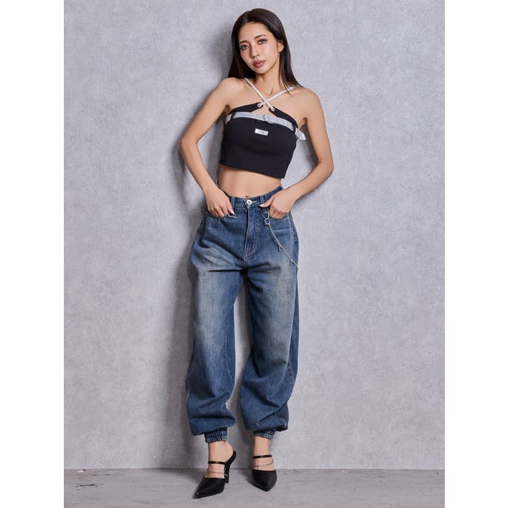 GYDAフロントクロスラメテレコビスチェ | GYDA | 詳細画像17 