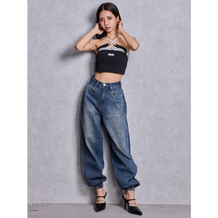 GYDAフロントクロスラメテレコビスチェ | GYDA | 詳細画像18 