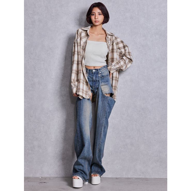 chainストラップラメテレコビスチェ | GYDA | 詳細画像17 