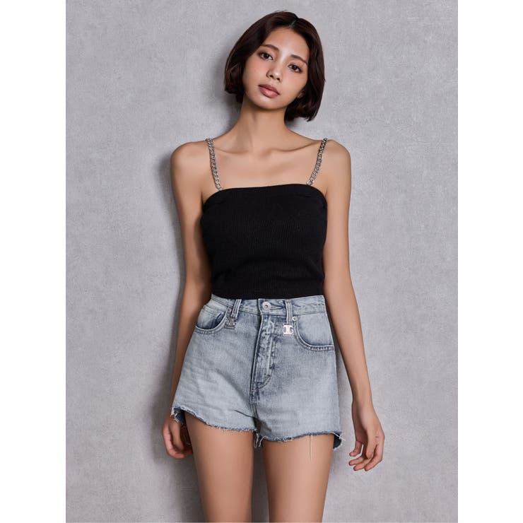 chainストラップラメテレコビスチェ | GYDA | 詳細画像3 