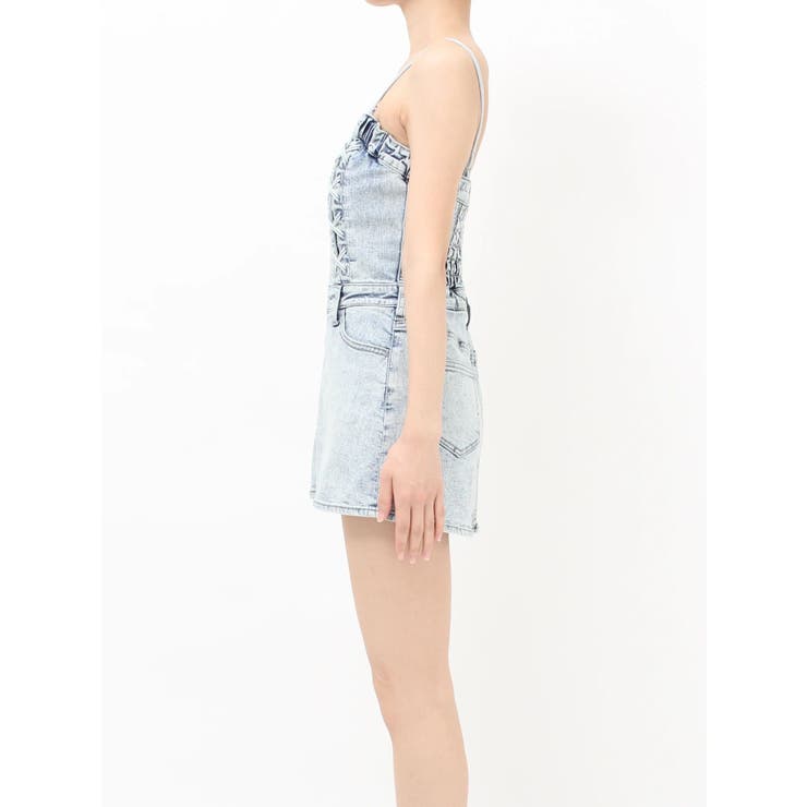 sacred edge cross ZIPスカートライクデニムミニワンピース | GYDA | 詳細画像24 