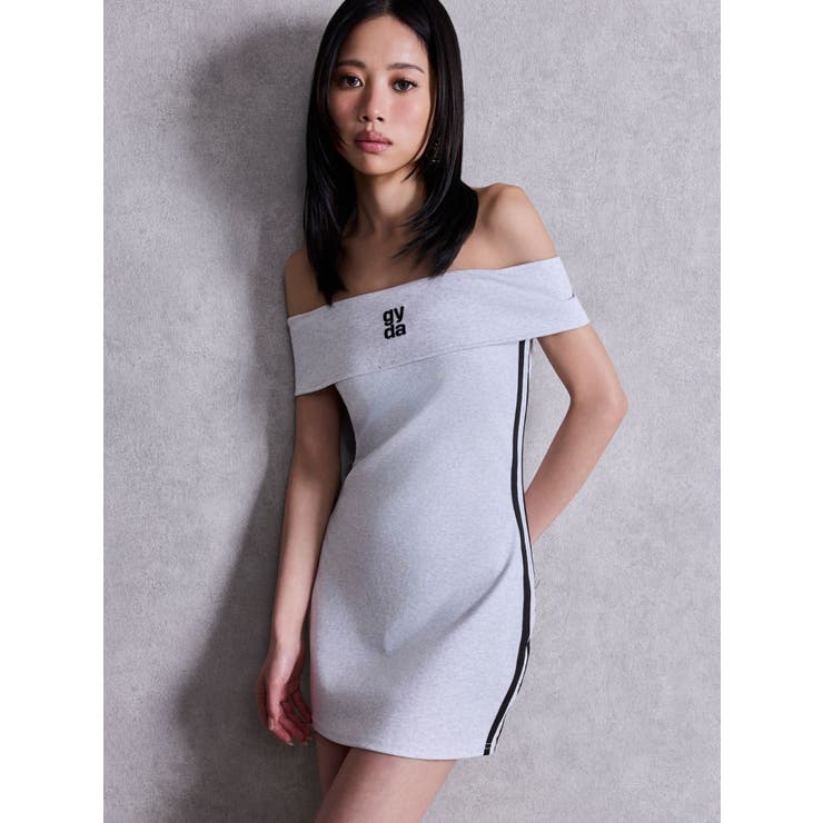 ライトグレー | Square gydaオフショルミニワンピース | GYDA