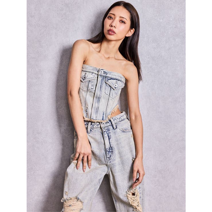 2WAYデニムチェーンロンパース | GYDA | 詳細画像19 