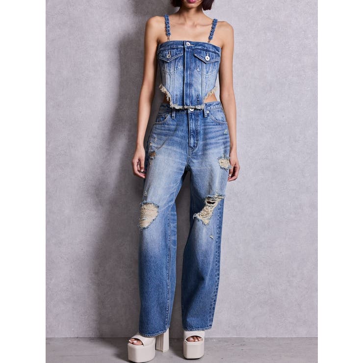 2WAYデニムチェーンロンパース | GYDA | 詳細画像30 